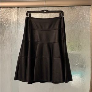 Rebecca Taylor a lined charcoal flared skirt